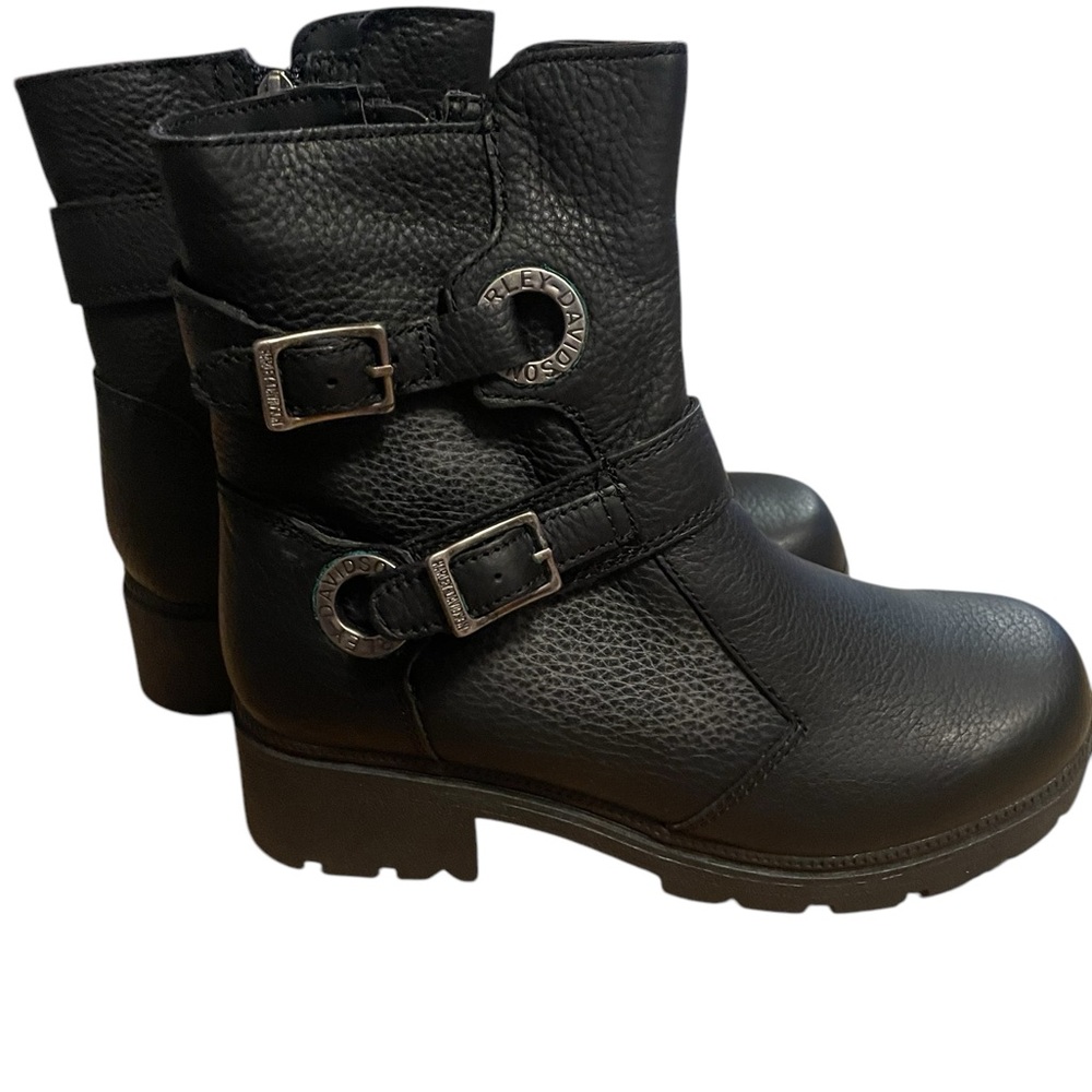 Harley-Davidson Black Leather Boots - Picture 2 of 5